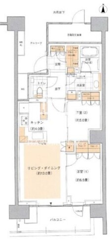5 11階68.28㎡ 間取り図