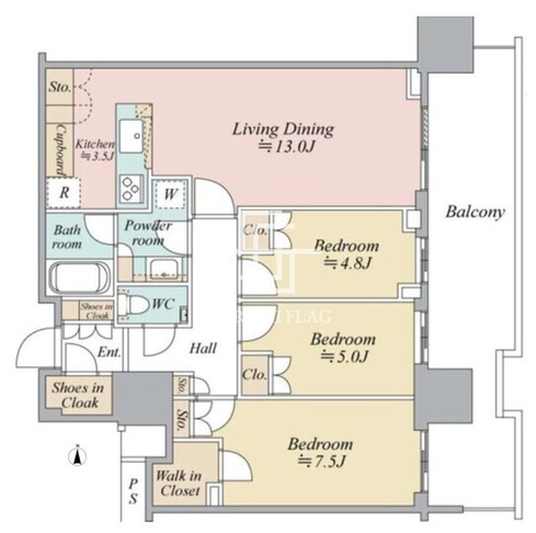 7 10F-02 間取り図