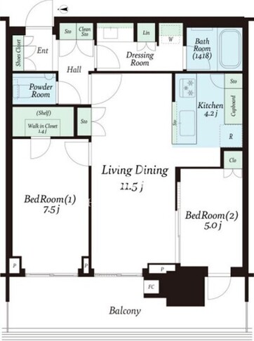 7 22F-07 間取り図