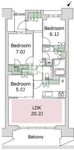 12 1603 間取り図