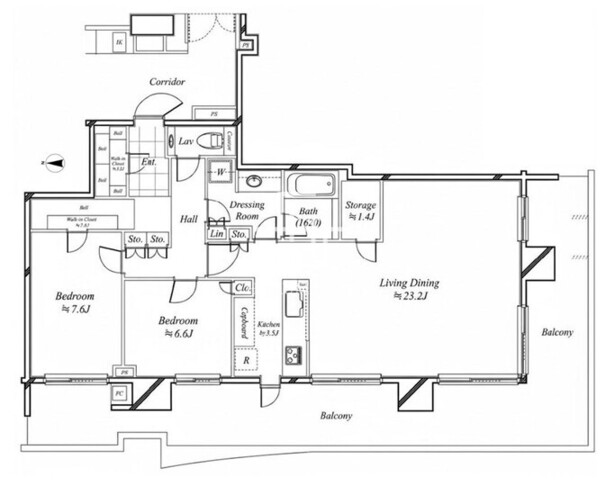 14 42F-04 間取り図