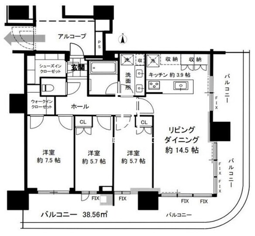 7 36F-06 間取り図