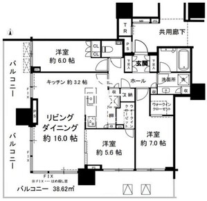 7 15F-01 間取り図