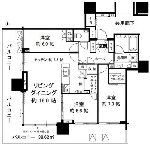 7 8F-01 間取り図