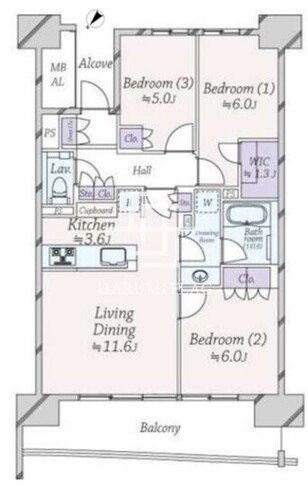 2 11F-03 間取り図